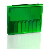 Estuche en plastico con 8 juegos de banderitas y dos blocks
