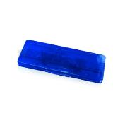 Set de 5 piezas en estuche de plastico conteniendo escuadras, regla y transportador 