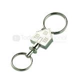 Llavero separable de metal