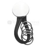 Llavero de metal con aplicación de plastico y argollas