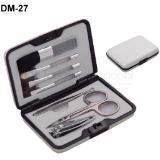 Set de manicure y accesorios para maquillaje con estuche de aluminio