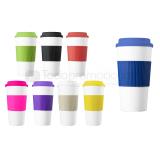 Termo de plástico con cintilla de color. cap. 500 ml.