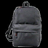 Mochila poliest c/bolsa frontal niza neg