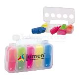Set 5 marcadores con estuche 