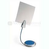 Clip portanotas de metal con placa de plastico