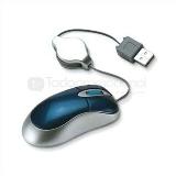 Raton optico con cable retractil