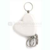 Llavero en forma de corazon c/4 argollas despren