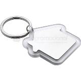 Llavero de acrílico con placa de aluminio