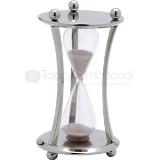 Reloj de arena en metal cromado tiempo 3 min