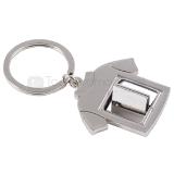 Llavero metalico con placa