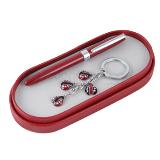 Set de pluma esmaltada con llavero metalico esmaltado