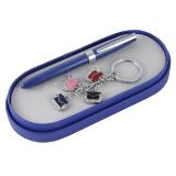 Set de pluma esmaltada con llavero metalico esmaltado