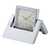 Reloj y portarretrato metalico giratorio