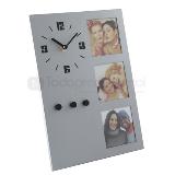 Reloj con imanes y portarretratos multiples