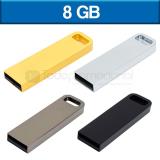 Usb milan 8gb metalica, dorado y cromo obscuro.