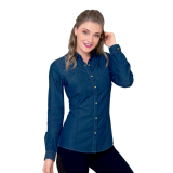 Blusa oxford mezclilla 
