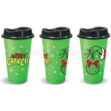 Cafetero grinch (incluye popote y cubrepopote aleatorios)