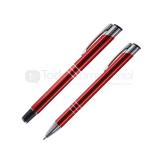 Set de bolígrafos symphony color rojo