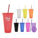 Vaso de plástico glitter 