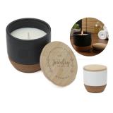 Vela de cera blanca serenity