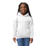 Sudadera c/gorro juvenil blanca