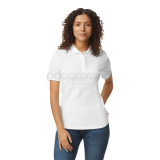 Playera gildan tipo polo blanca dama talla 2xl