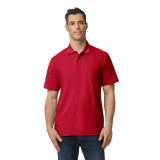 Playera gildan tipo polo a color caballero tallas s-xl