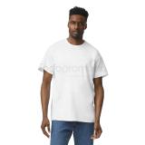 Playera cuello redondo blanca adulto unisex tallas s-xl