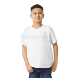 Playera juvenil unisex blanca tallas xs - xl