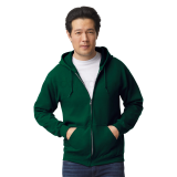 Sudadera unisex con cierre y capucha adulto a color talla 2xl