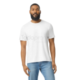 Playera cuello redondo caballero blanca tallas s-xl