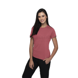 Playera dryfit dama cuello redondo jaspeada tallas 2xl-3xl