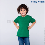 Playera peso completo cuello redondo manga corta unisex para niño tallas ch-eg