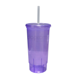 Vaso 32 oz. bachelor tapa y popote sin impresión