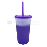 Vaso 32 oz. stadium termocromatico tapa y popote