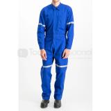 Overol industrial contratista con cinta reflejante unisex tallas 46-52
