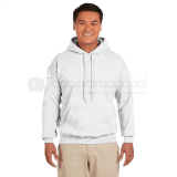Gildan sudadera adulto unisex blanca con capucha talla 3xl
