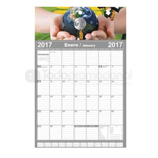 Calendario organizador calendarios promocionales | CAL-2017 | TodoPromocional.com