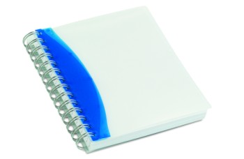 LIBRETA DE 80 HOJAS CON CUBIERTA DE PLASTICO | Articulos Promocionales