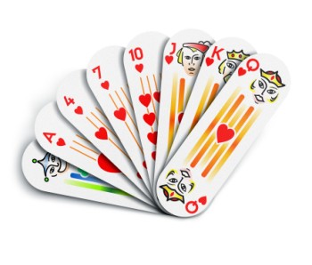 JUEGO DE CARTAS EN ESTUCHE OVAL DE PLASTICO | Articulos Promocionales