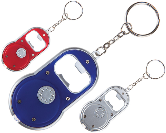 LLAVERO DESTAPADOR CON LED FLASH | Articulos Promocionales