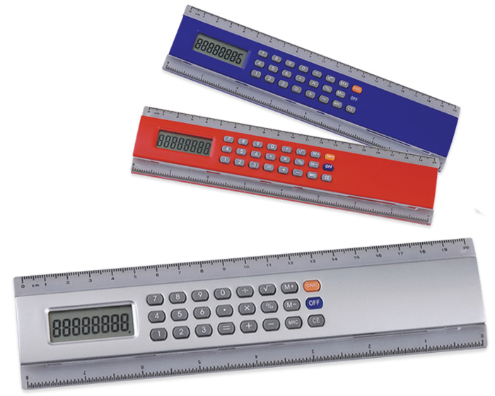 REGLA CON CALCULADORA MULTIPLEX | Articulos Promocionales