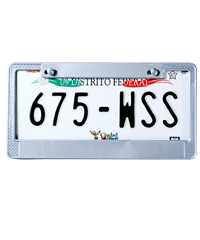 Porta placa plateado | Articulos Promocionales