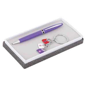 SET DE PLUMA Y LLAVERO METALICOS ESMALTADOS | Articulos Promocionales