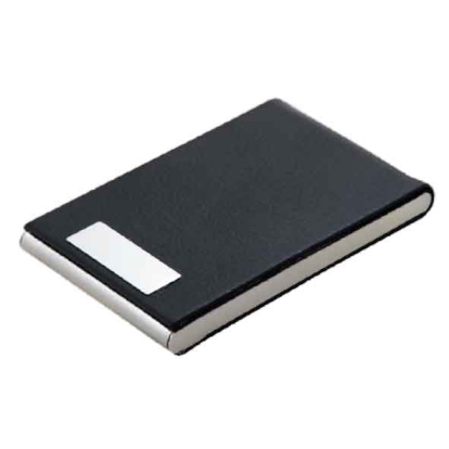 TERJETERO METÁLICO CON CURPIEL Y PLACA DE METAL | Articulos Promocionales