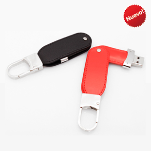 LLAVERO DE CURPIEL CON USB DE 8 GB | Articulos Promocionales