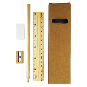 SET ESCOLAR 4PZS ECO         RECICLA MAD | Articulos Promocionales