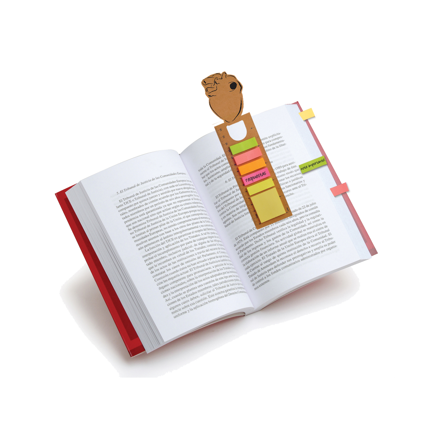 SEÑALADOR DE LIBROS CON BANDERAS "CORAZONES" | Articulos Promocionales
