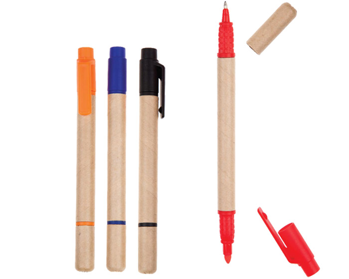 BOLIGRAFO MARCADOR ECO DUO (Stock) | Articulos Promocionales