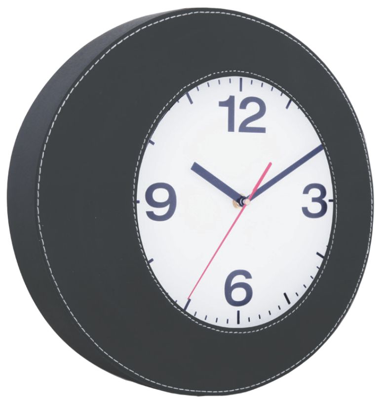 Reloj de pared en curpiel | Articulos Promocionales